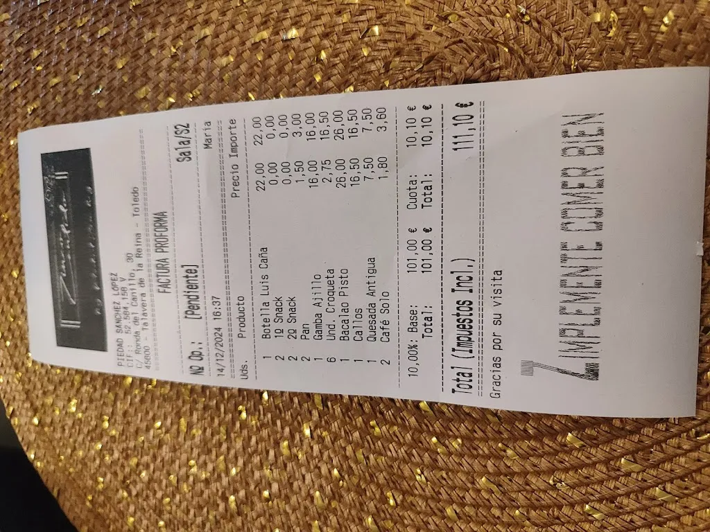 Cristina SB_Restaurante Talavera de la Reina Zinco Zentido_Talavera de la Reina_review