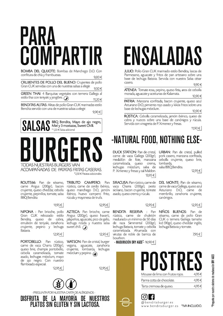 Menu_Bendita Burger Talavera_Talavera de la Reina_image_4