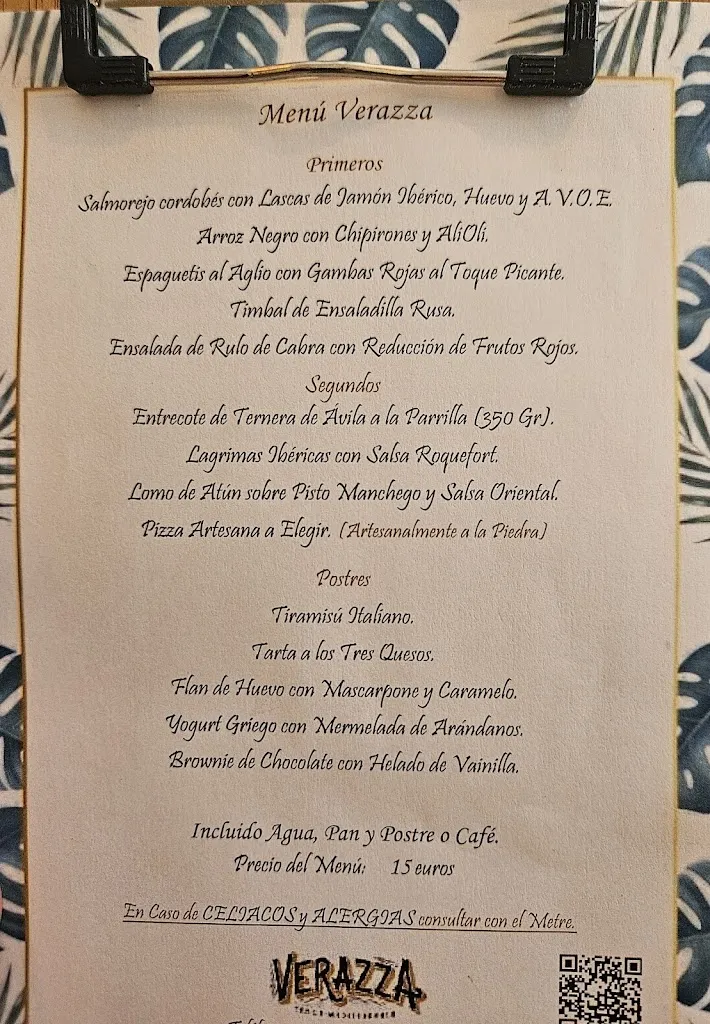 Menu_Restaurante Verazza_Talavera de la Reina_image_2