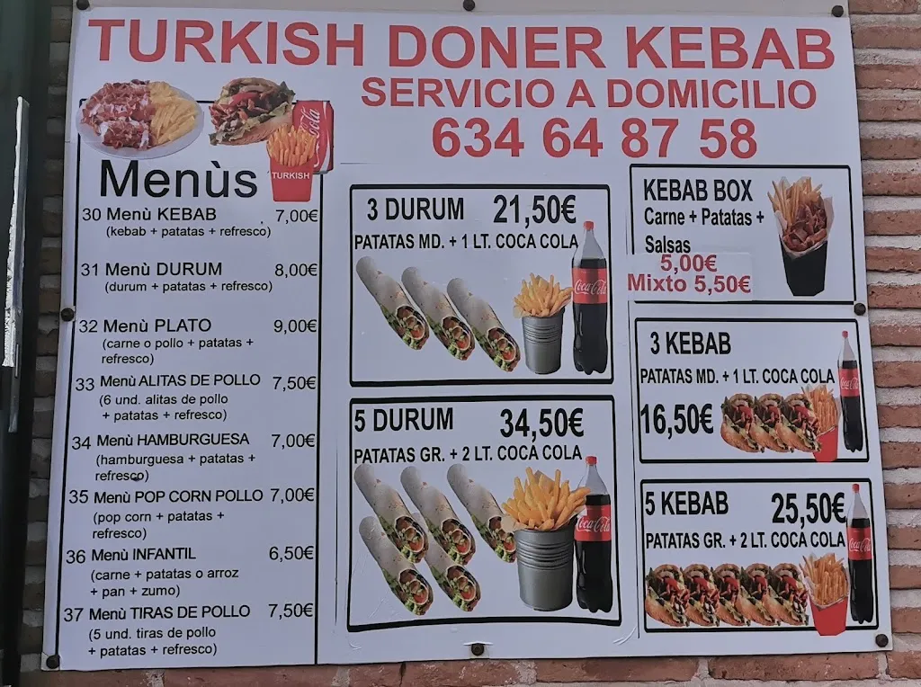 Menu_Turkish Doner Kebab,Las VENTAS_Ventas de Retamosa Las_image_3