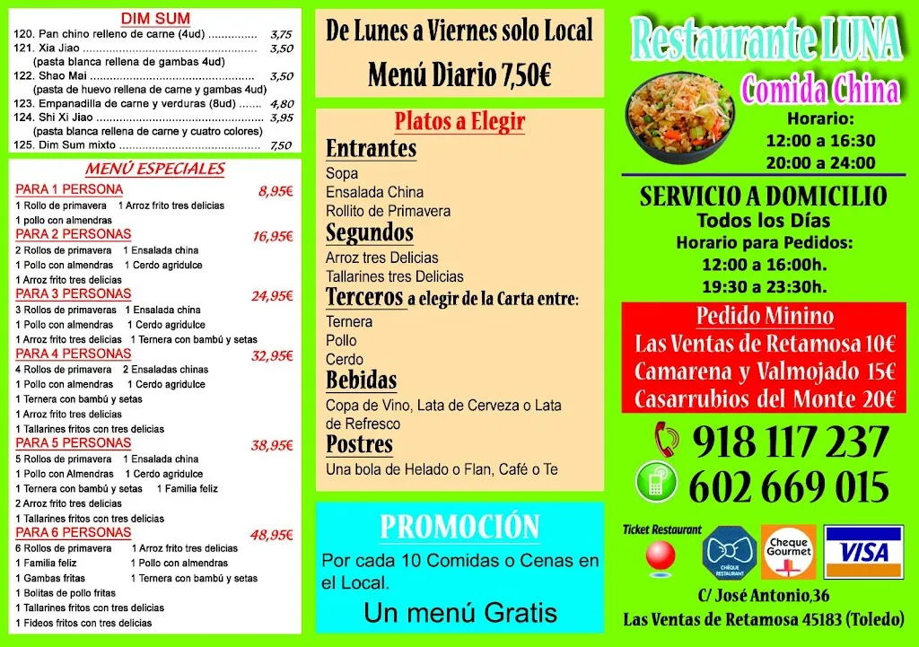 Menu_Restaurante luna_Ventas de Retamosa Las_immagine_2