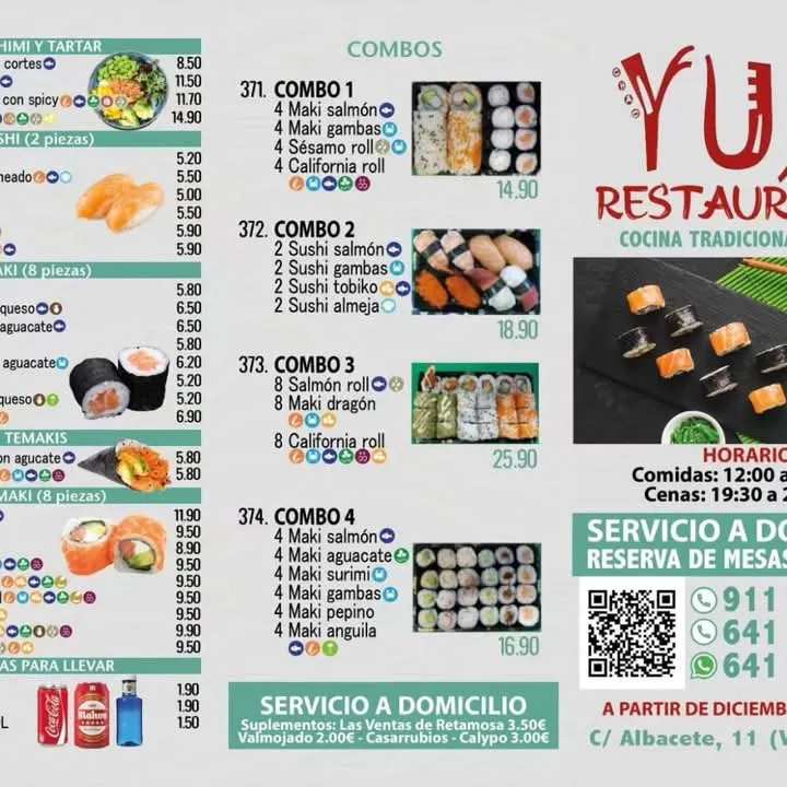 Menu_Bar&Restaurante YUM_Valmojado_immagine_1