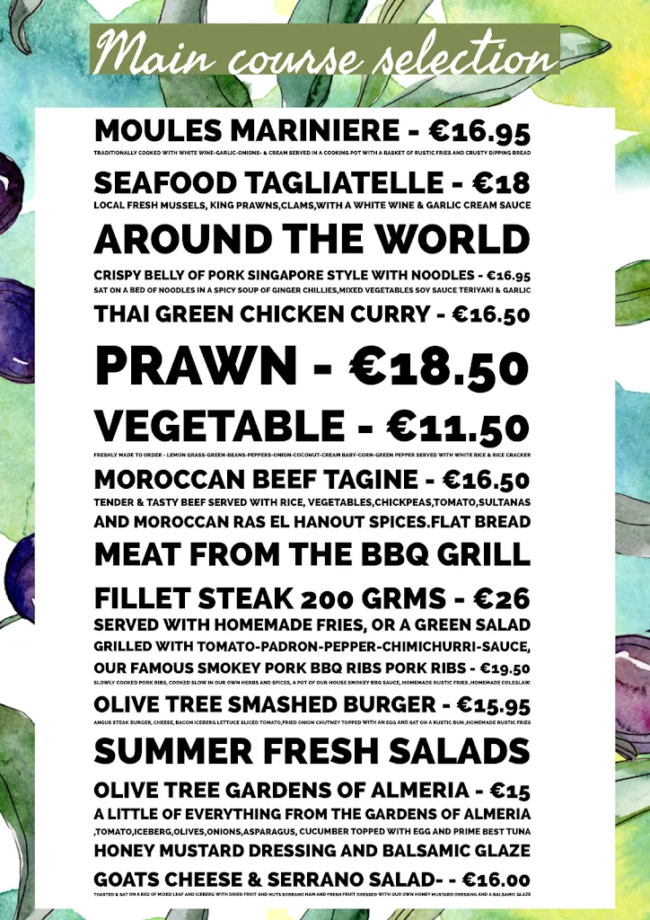 Menu_Olive Tree Bistro_Mojacar_image_2