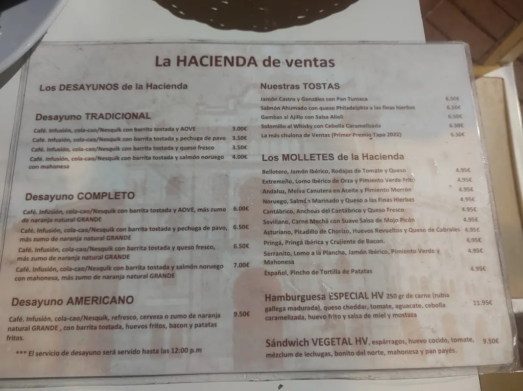 Menu_La hacienda de ventas_Ventas de San Julián Las_image_3