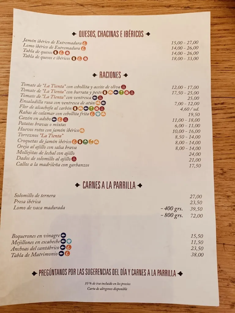 Menu_Taberna La Tienta_Ventas de San Julián Las_image_2