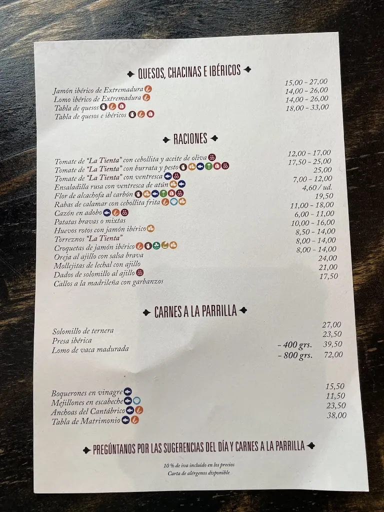 Menu_Taberna La Tienta_Ventas de San Julián Las_image_4