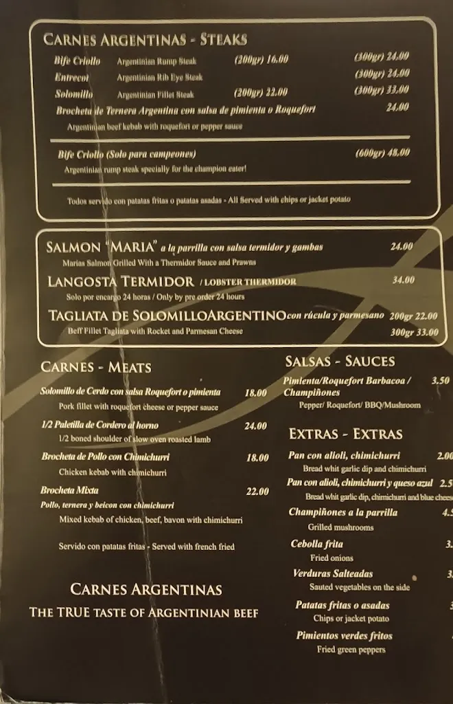 Menu_La Cabaña bar & grill_Mojacar_image_1