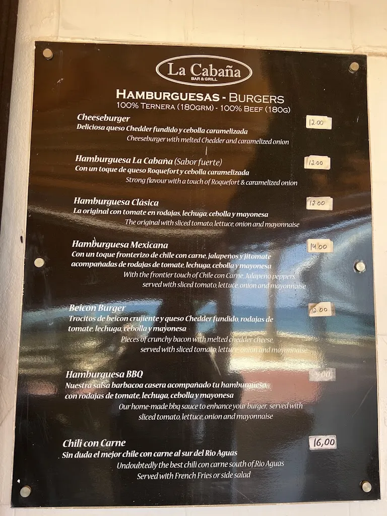 Menu_La Cabaña bar & grill_Mojacar_image_3