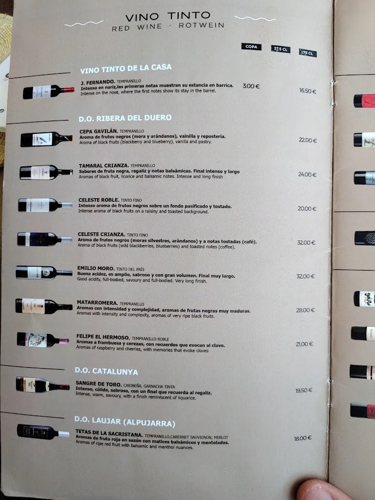 Menu_Bocaina Beach Club Mojacar_Mojacar_image_4