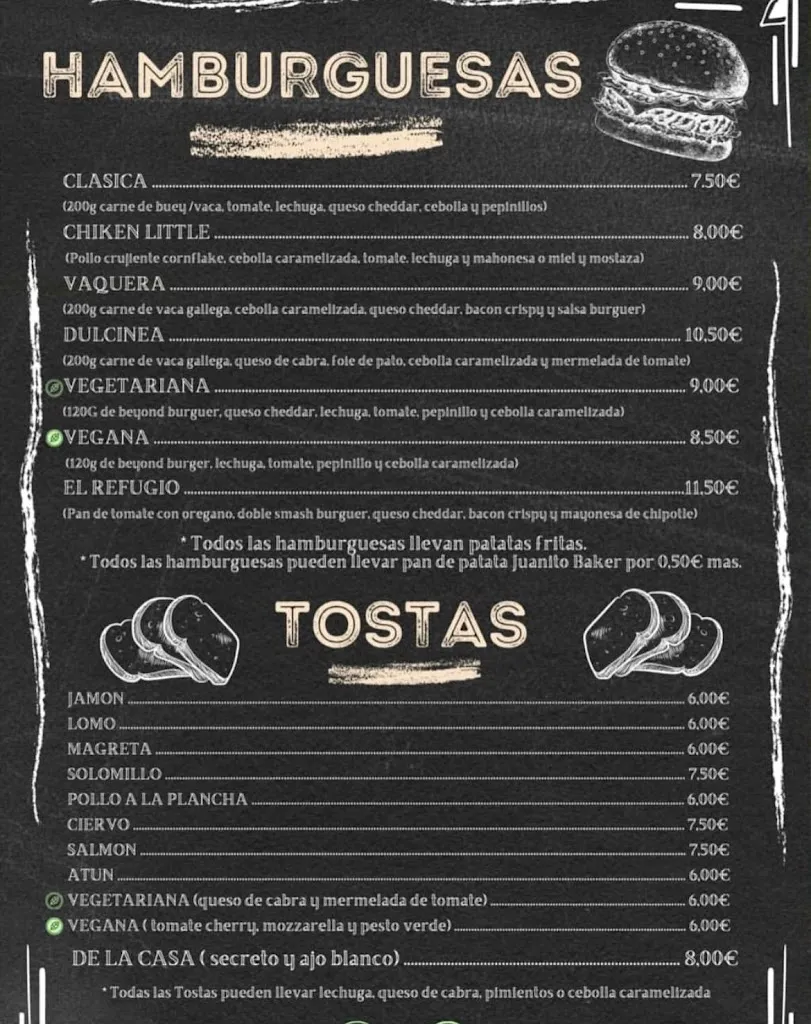 Menu_El Refugio_Villafranca de los Caballeros_immagine_2