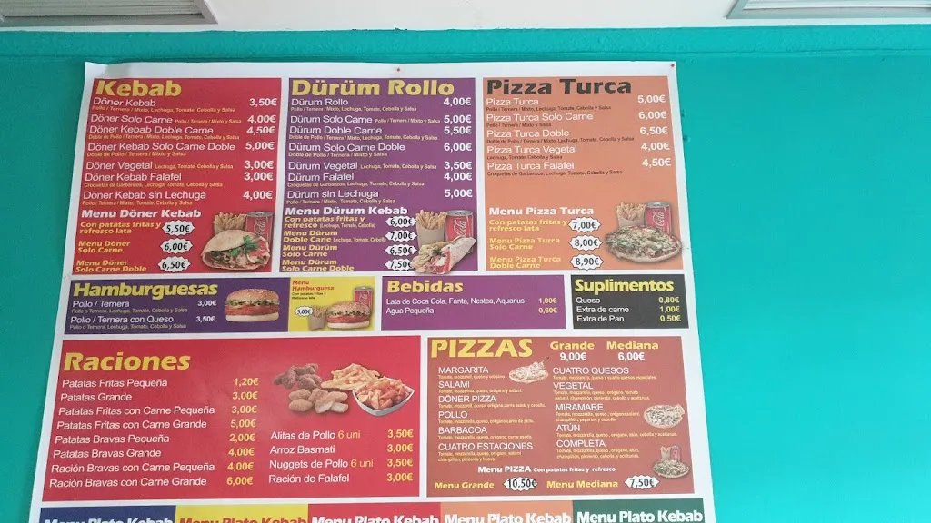 Menu_HM DONER KEBAB & pizzeria_Villacañas_immagine_1