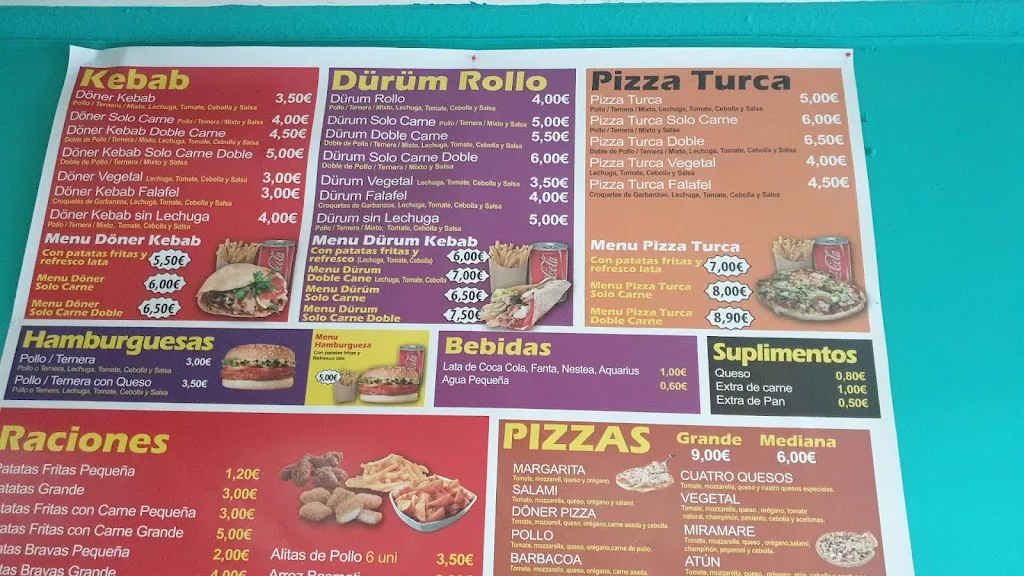 Menu_HM DONER KEBAB & pizzeria_Villacañas_immagine_3