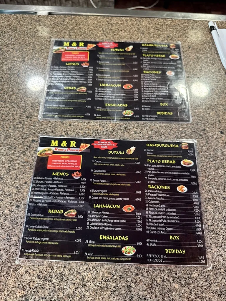 Menu_M&R kebab y pizzería Villanueva de alcardete_Villanueva de Alcardete_image_1