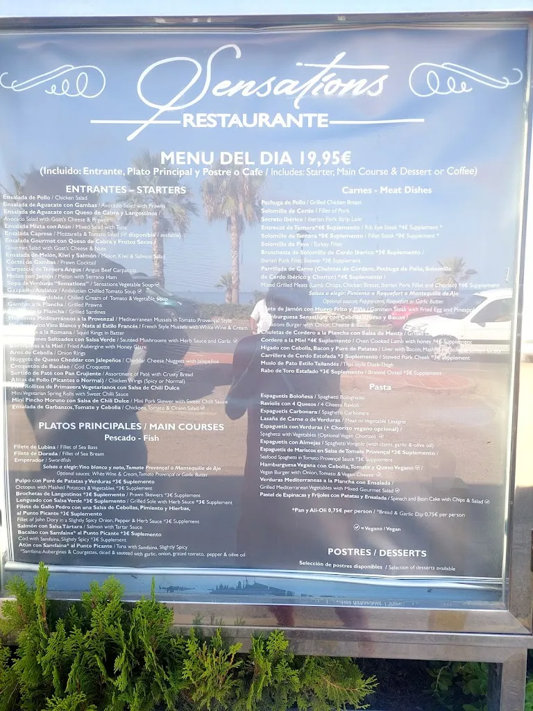 Menu_Sensations Restaurant & Music Bar_Mojacar_image_2