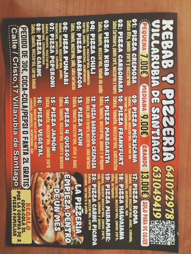 Menu_Kebab y pizzeria villarubia de Santiago_Villarrubia de Santiago_image_2