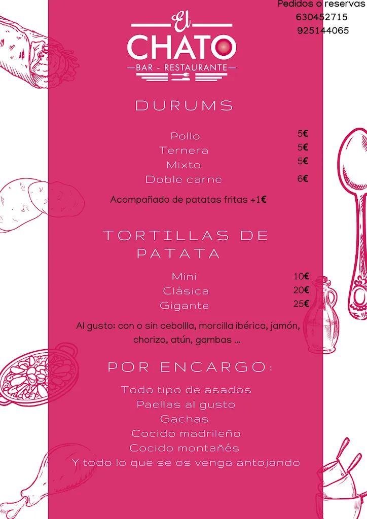 Menu_Bar restaurante El Chato_Villatobas_image_3