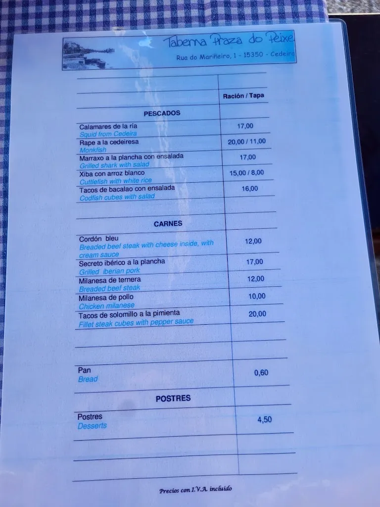 Menu_Taberna Praza do Peixe_Cedeira_image_1