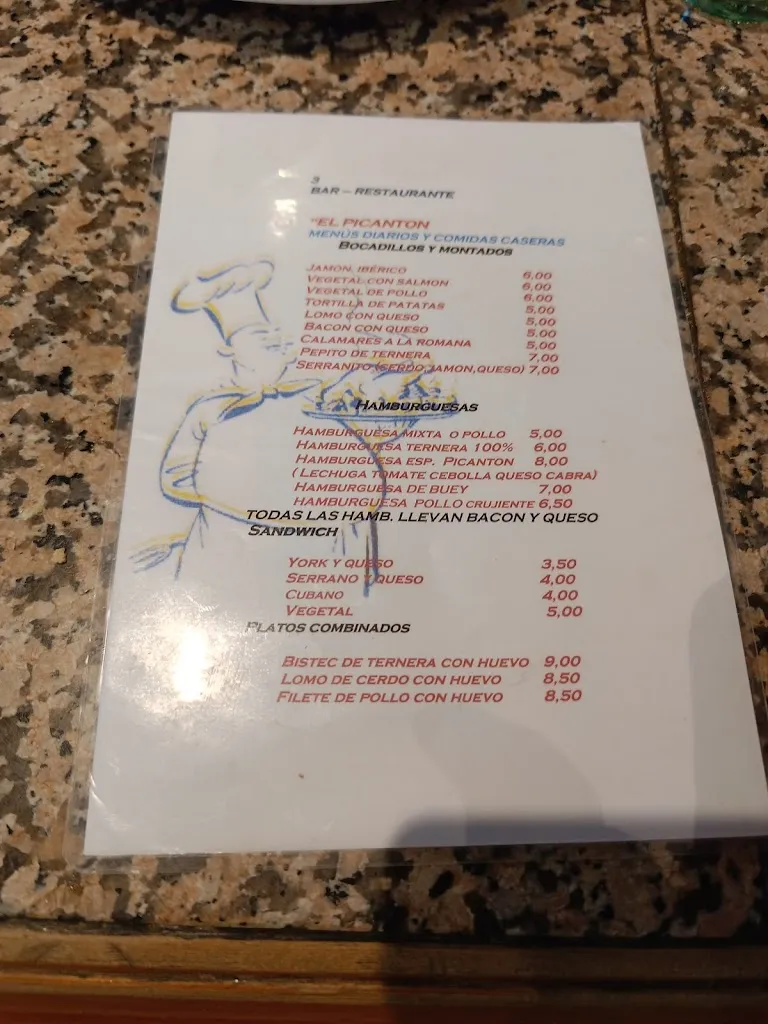 Menu_Hostal Restaurante El Picantón_Villaseca de la Sagra_image_3