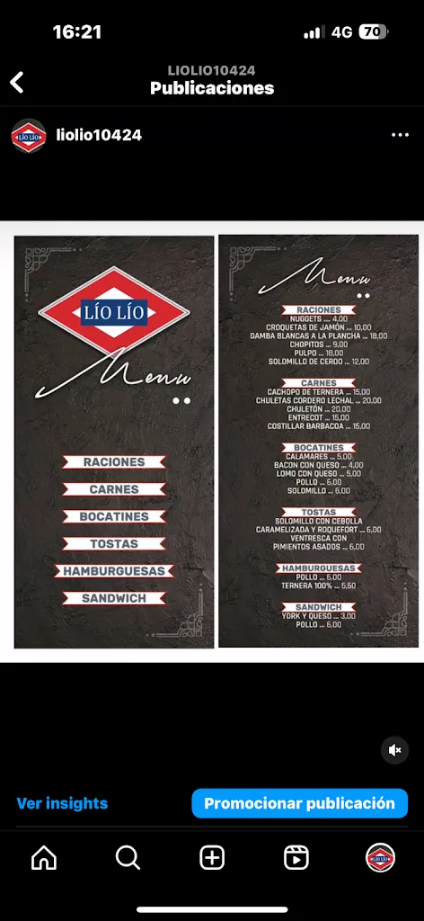 Menu_Lío Lío_Villaseca de la Sagra_image_1