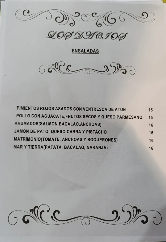 Menu_Bar Restaurante Los Dacios_Torrijos_image_2