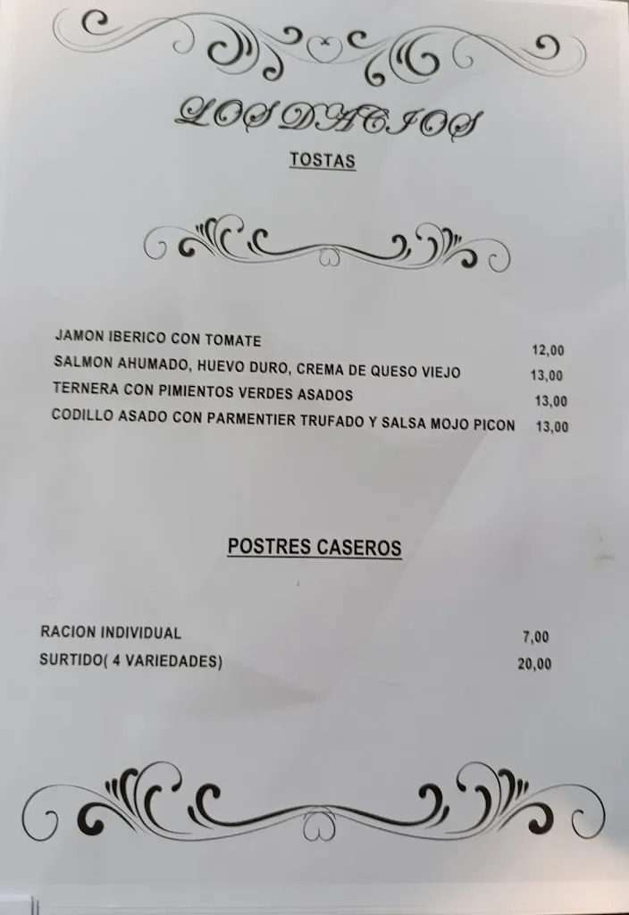 Menu_Bar Restaurante Los Dacios_Torrijos_image_4