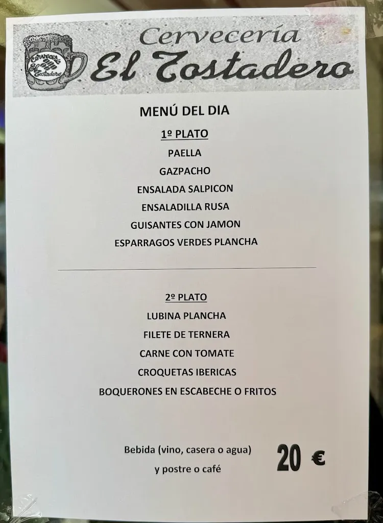 Menu_Cervecería El Tostadero_Torrijos_image_1