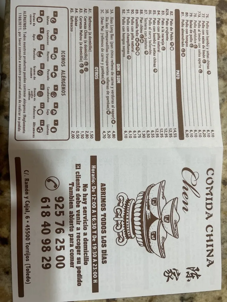 Menu_Restaurante COMIDA CHINA CHEN_Torrijos_image_2
