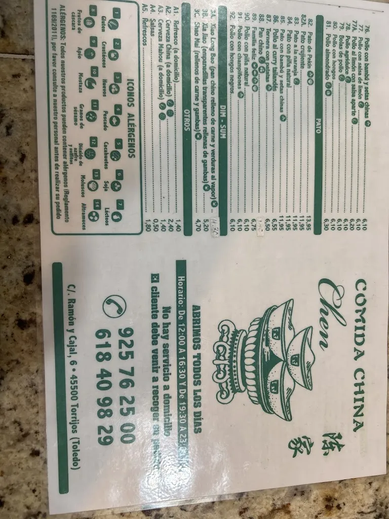 Menu_Restaurante COMIDA CHINA CHEN_Torrijos_image_4