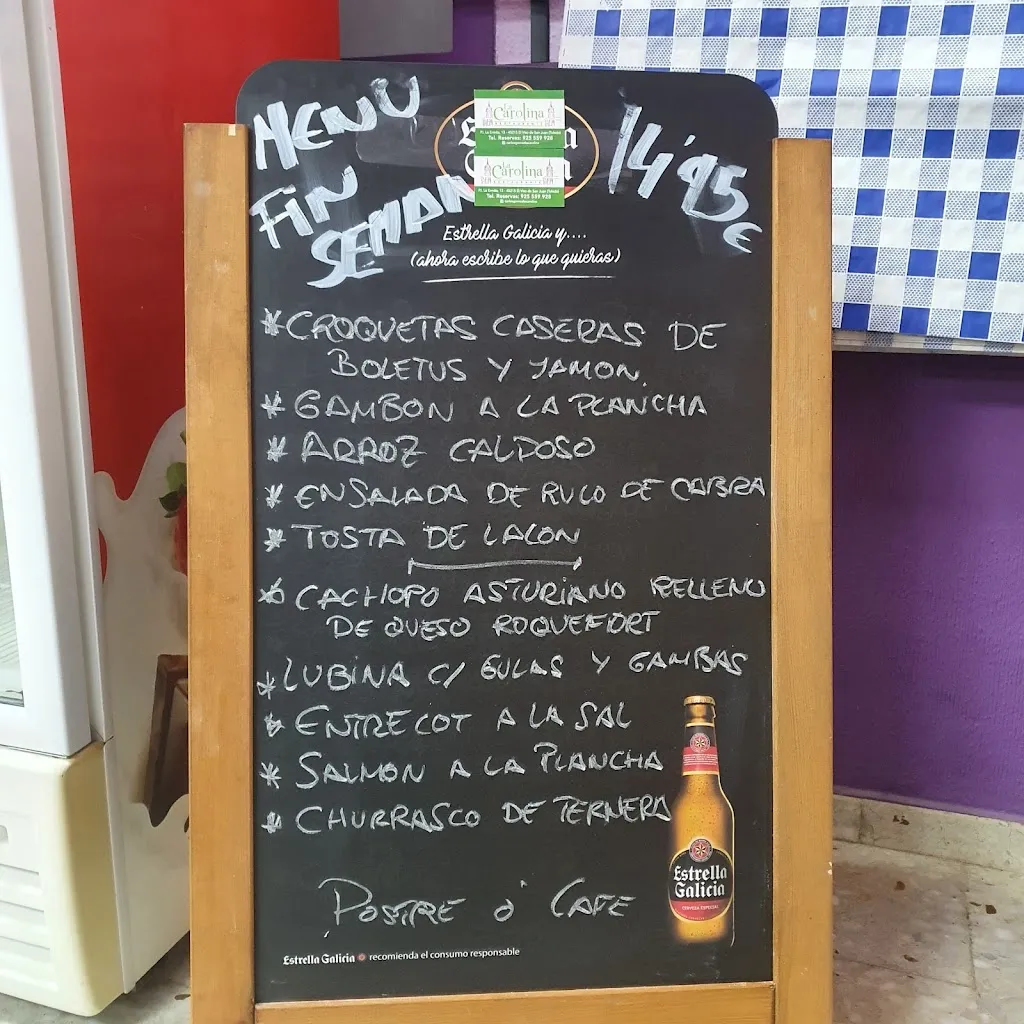 Menu_Restaurante La Carolina_Viso de San Juan El_image_1