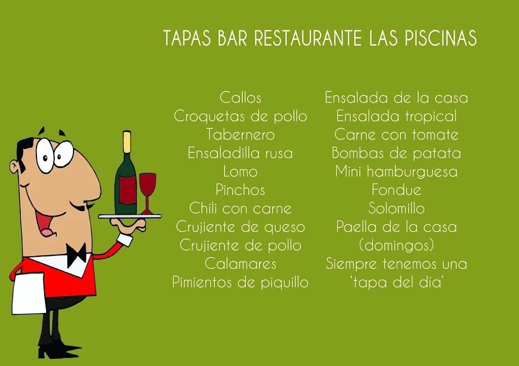 Menu_Bar Restaurante Las Piscinas_Somontín_image_1