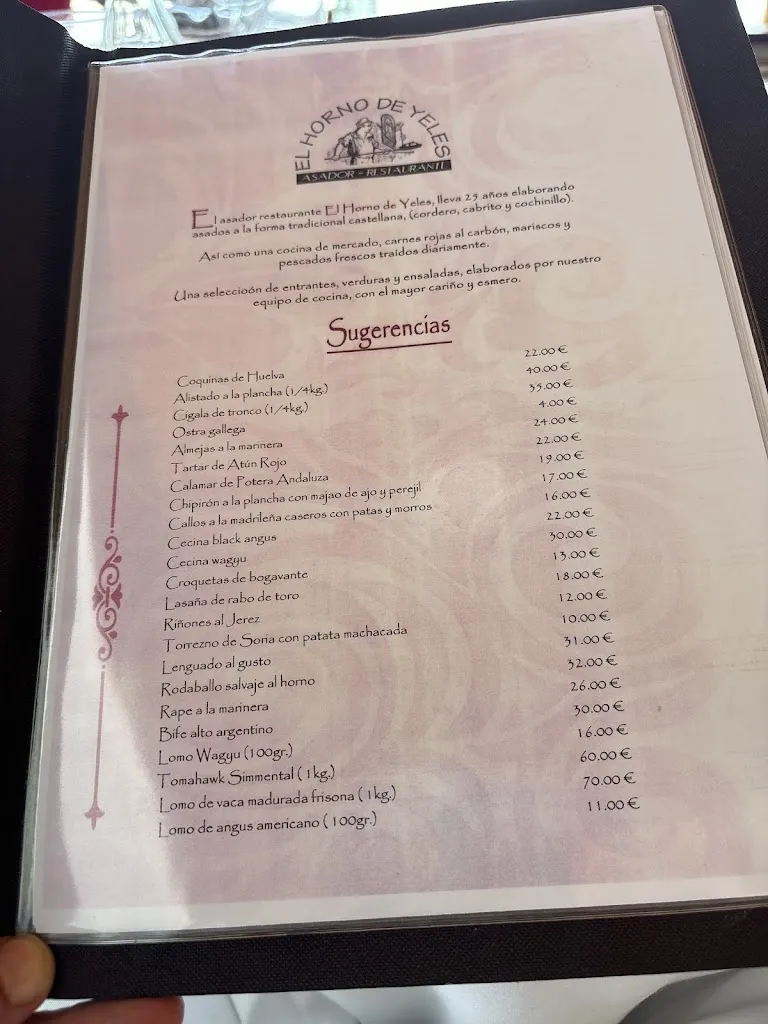 Menu_El Horno de Yeles_Yeles_image_3