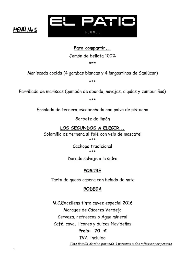 Menu_El Patio Lounge_Yeles_image_1