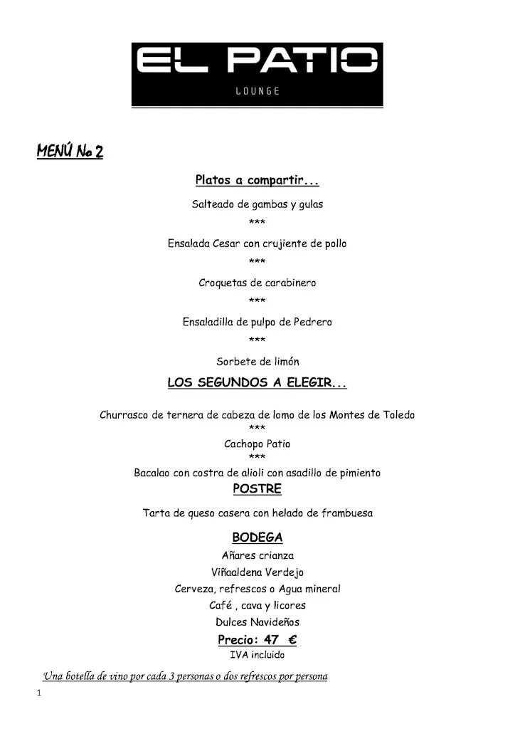 Menu_El Patio Lounge_Yeles_image_2