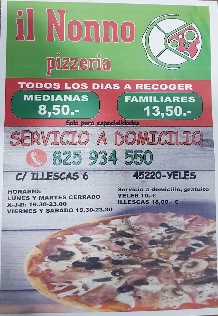 Menu_Il nonno pizzeria_Yeles_image_3