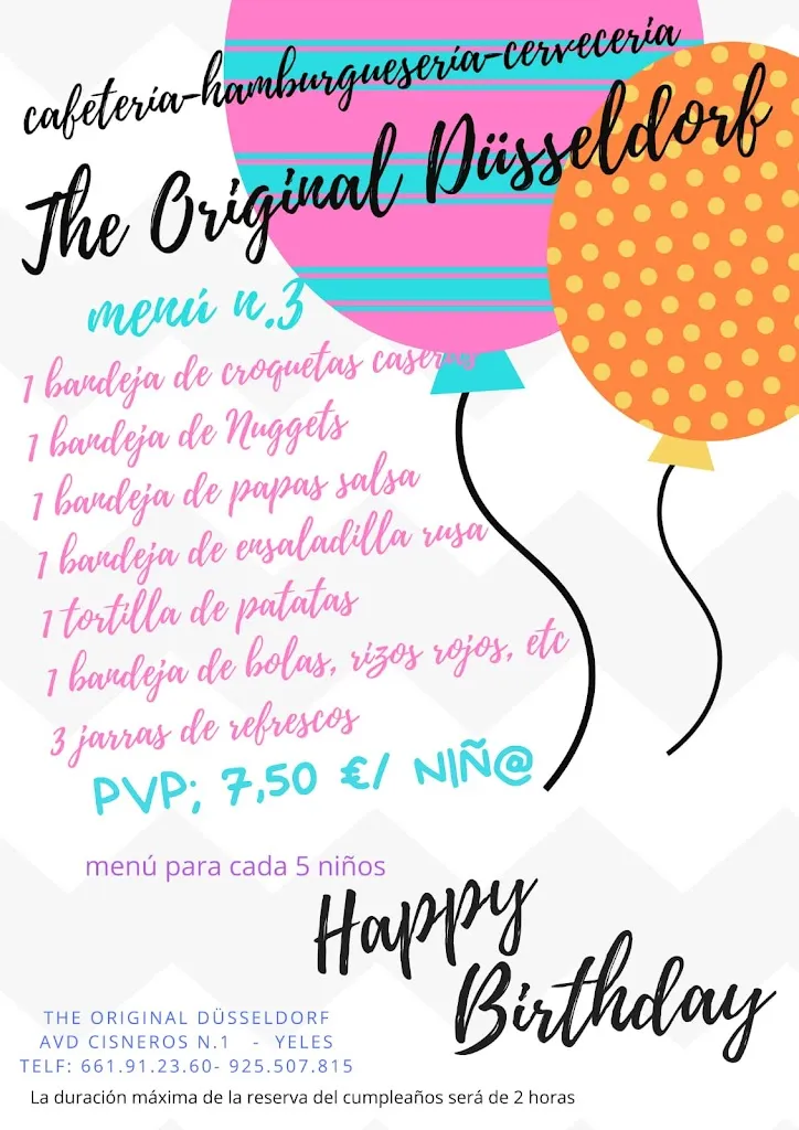 Menu_The Original Düsseldorf_Yeles_immagine_2