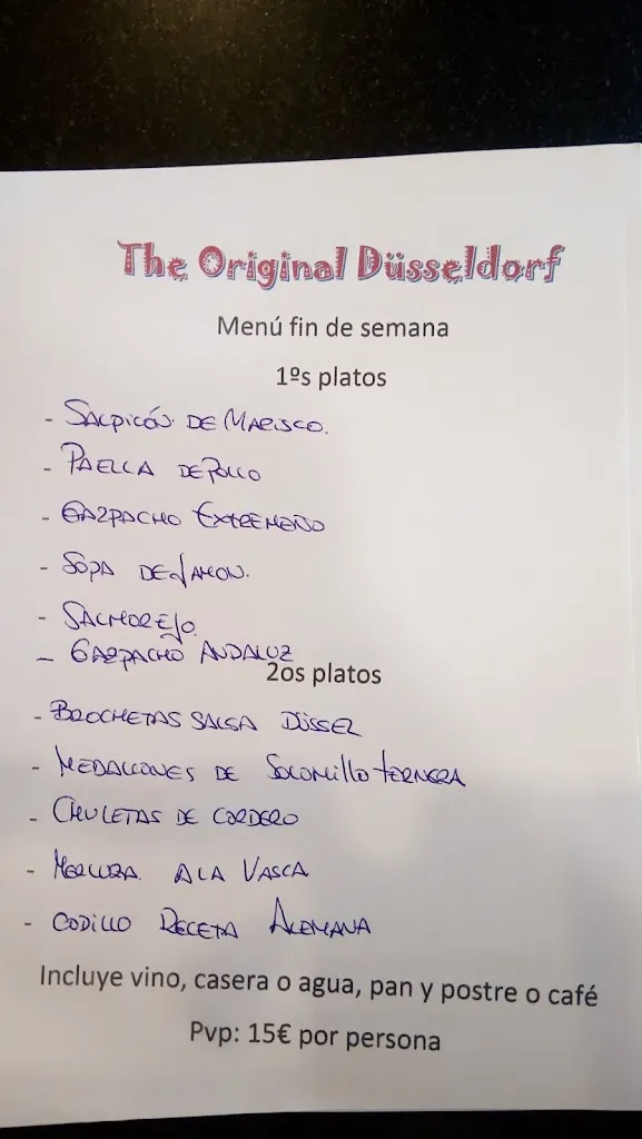 Menu_The Original Düsseldorf_Yeles_immagine_4