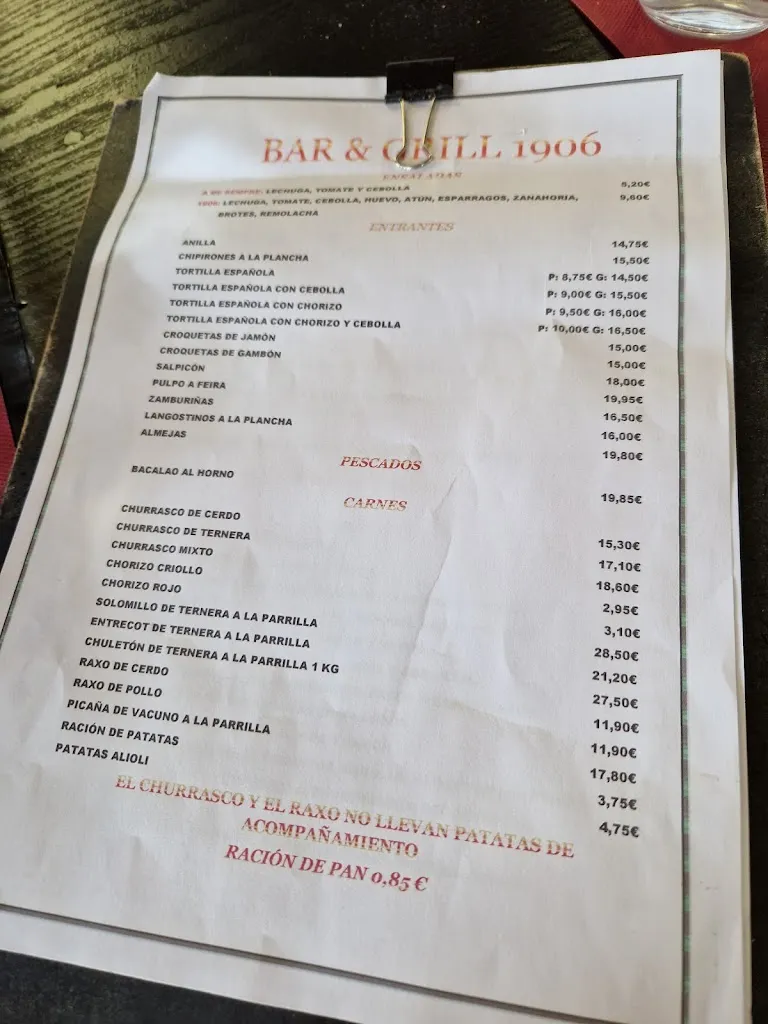 Menu_Bar & Grill 1906_Arteixo_image_2