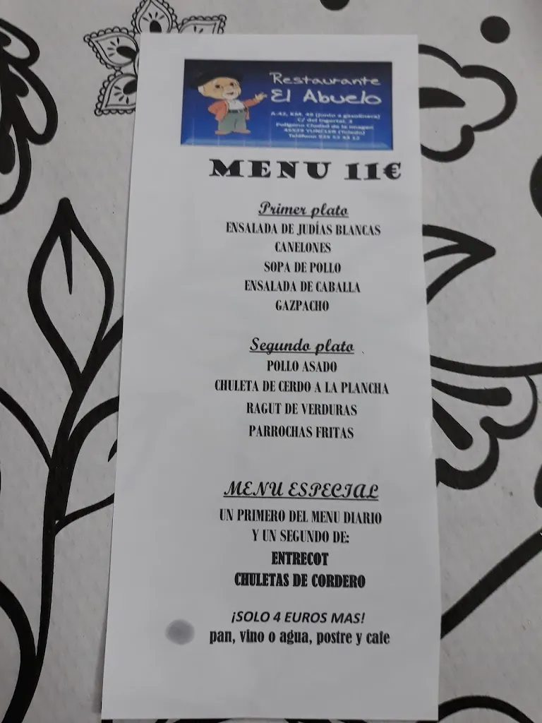 Menu_Bar - Restaurante El Abuelo_Yuncler_immagine_4