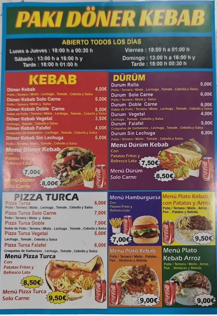 Menu_Paki Döner Kebab yuncler_Yuncler_image_4
