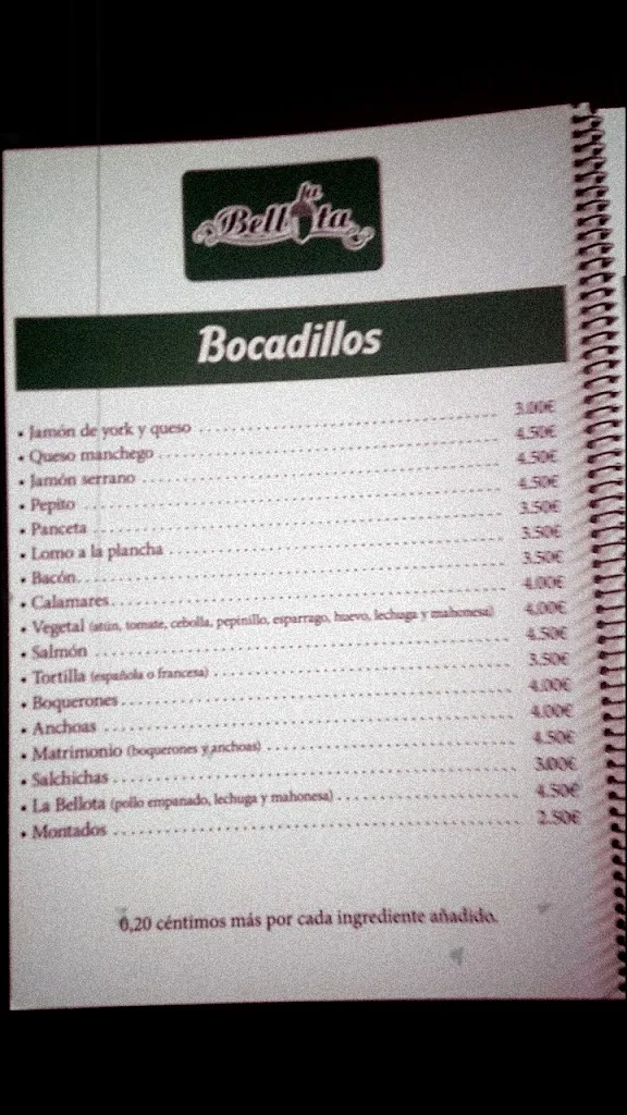 Menu_Cerveceria LA BELLOTA_Yuncler_image_2