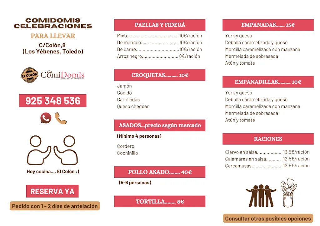 Menu_Bar El Colón_Yébenes Los_image_1