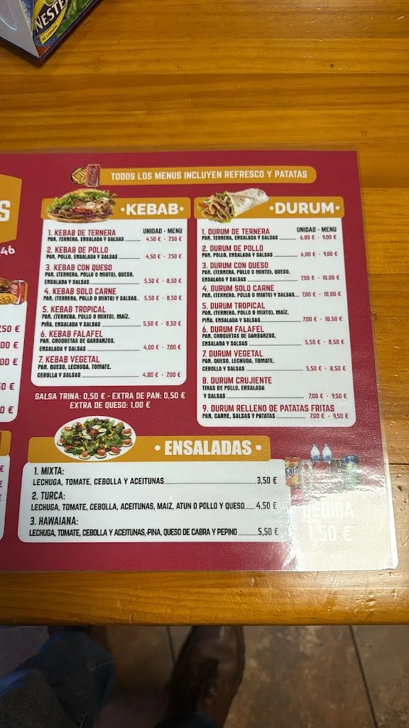 Menu_La Mamma kebab y pizzas_Yébenes Los_image_4