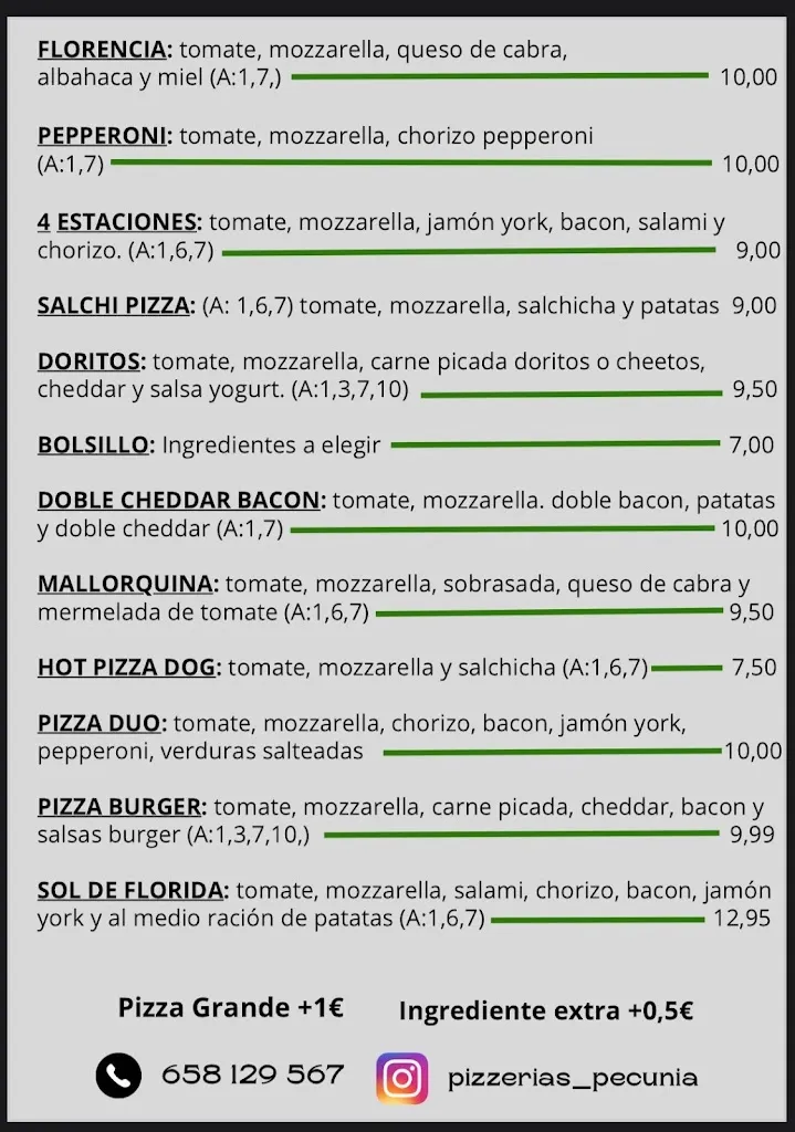 Menu_Pizzerias Pecunia 100% Artesanas_Agullent_image_1