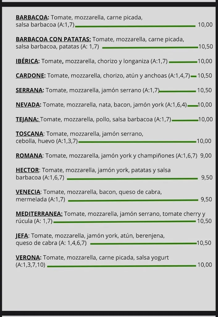Menu_Pizzerias Pecunia 100% Artesanas_Agullent_image_2