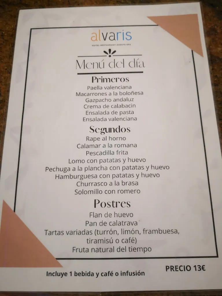 Menü_Complejo Gasaqui_Aielo de Malferit_Bild_1