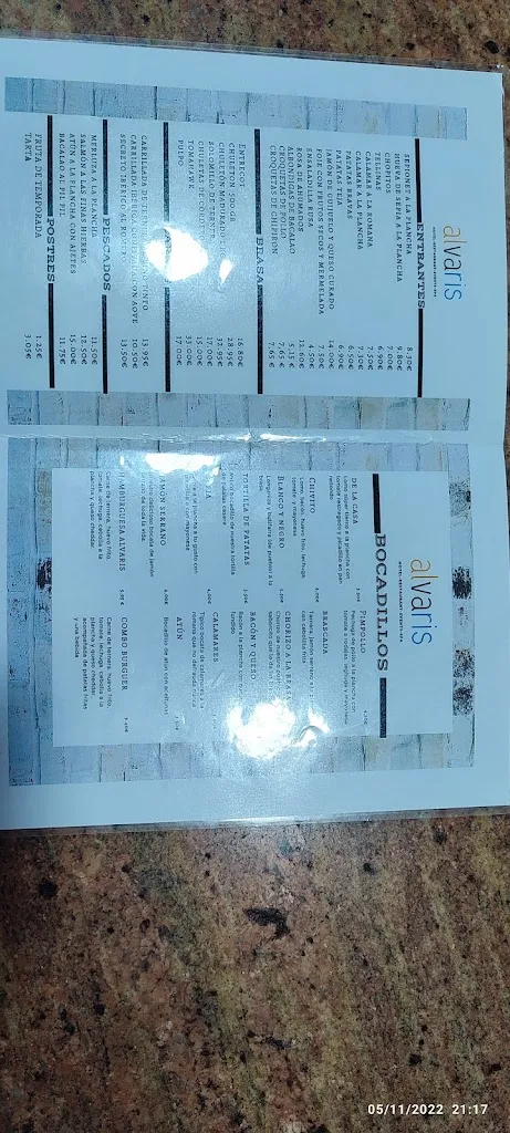 Menü_Complejo Gasaqui_Aielo de Malferit_Bild_3