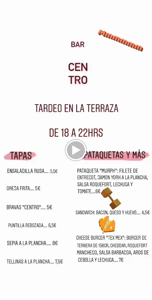 Menu_Bar Restaurante Centro_Albalat dels Sorells_image_2