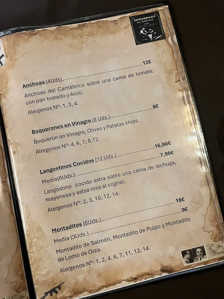Menu_Speakeasy Alaquas_Alaquàs_immagine_1