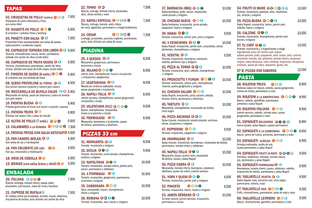 Menu_Napoli Italia_Alaquàs_image_2