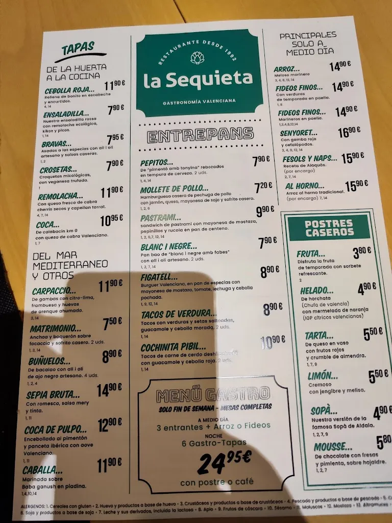 Menu_Restaurant La Sequieta_Alaquàs_image_1